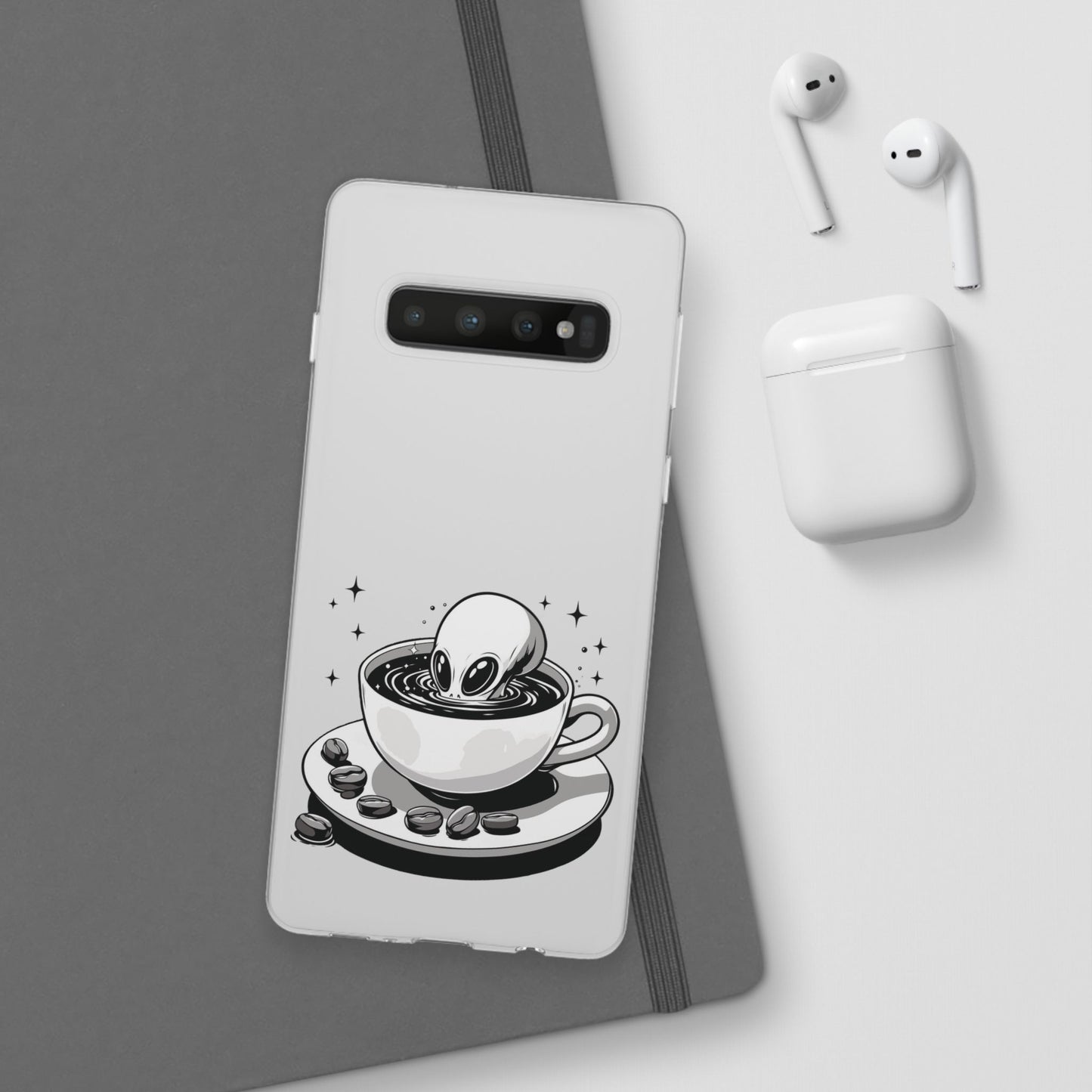 Samsung Flexi Cases | Alien in Coffee