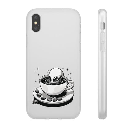 iPhone Flexi Cases | Alien in Coffee