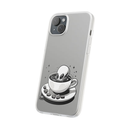 iPhone Flexi Cases | Alien in Coffee