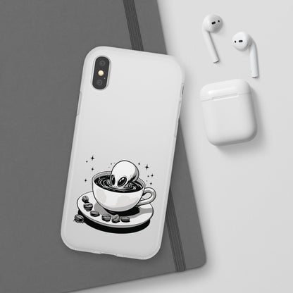 iPhone Flexi Cases | Alien in Coffee