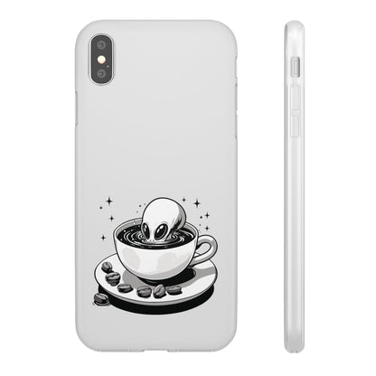 iPhone Flexi Cases | Alien in Coffee