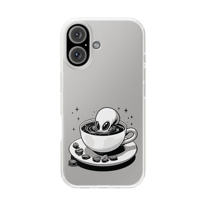 iPhone Flexi Cases | Alien in Coffee