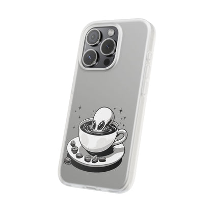 iPhone Flexi Cases | Alien in Coffee