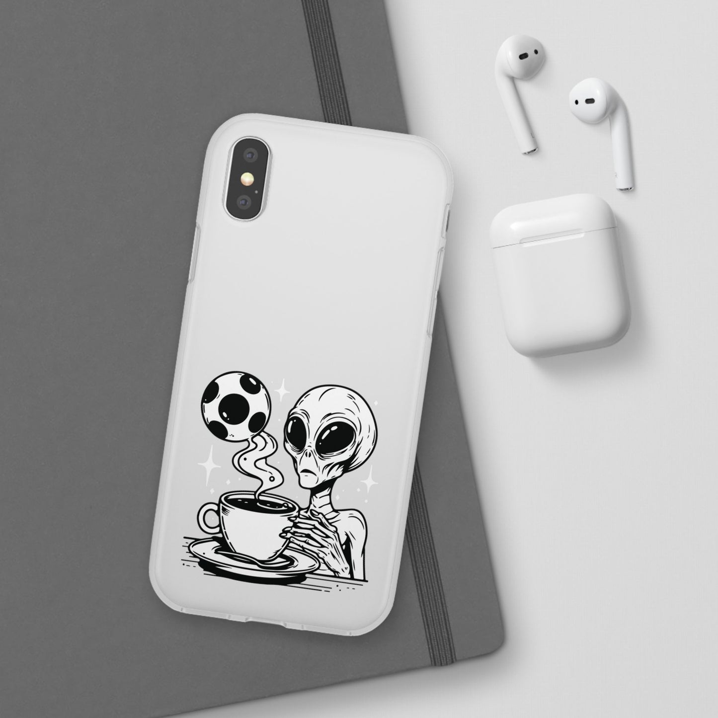 iPhone Flexi Cases | Alien Before Coffee