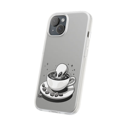 iPhone Flexi Cases | Alien in Coffee