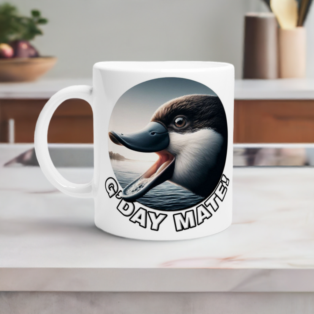 11oz/30ml Ceramic Mug | Platypus G'Day